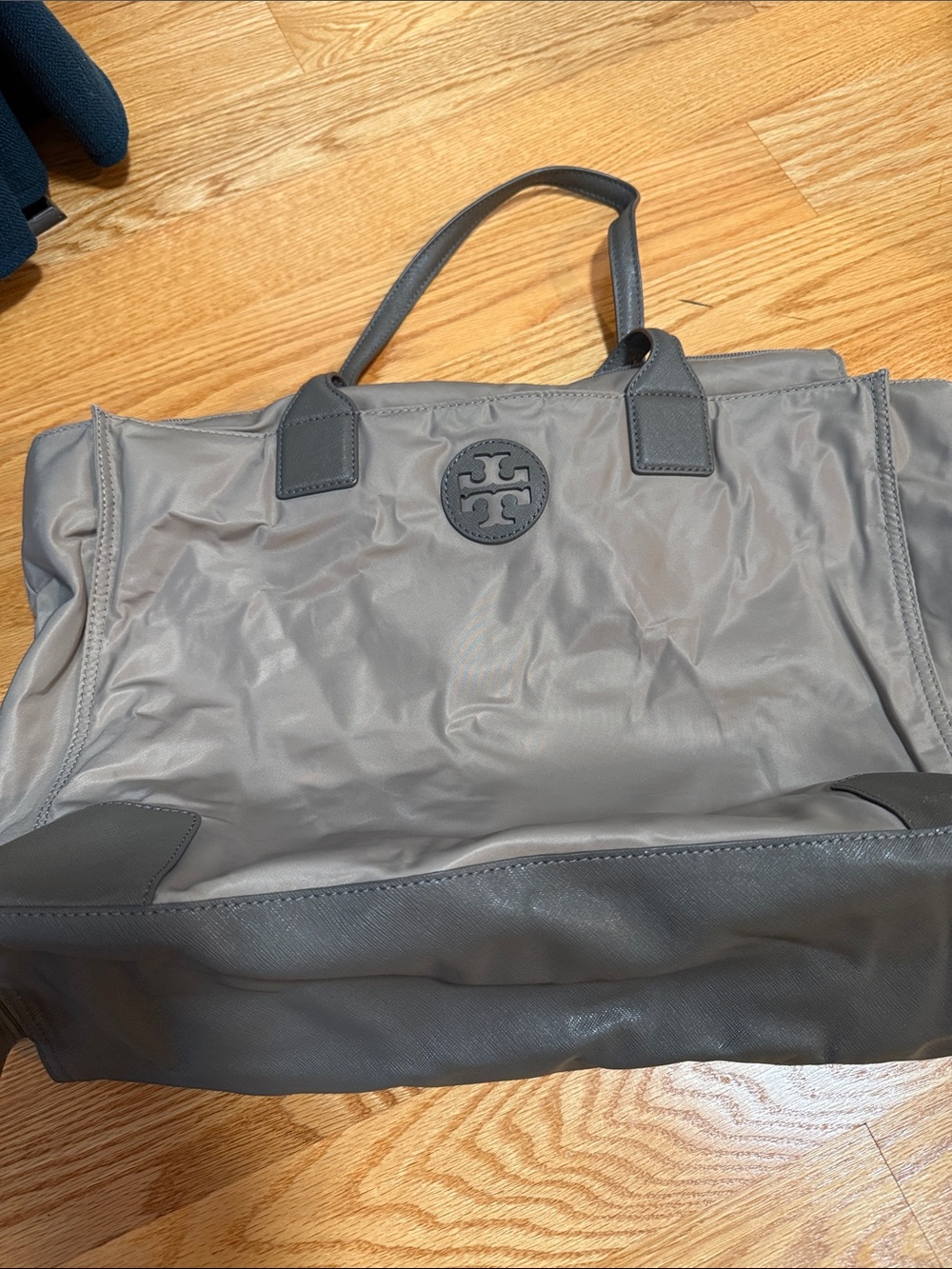 Tory Burch Taupe Nylon Tote Bag